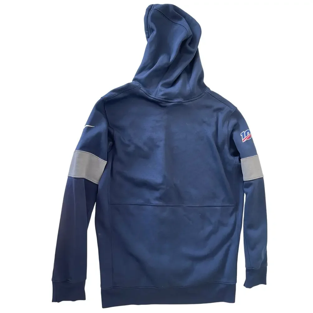 NFL Tennessee Titans Nike Navy Sideline Team Logo Pullover Hoodie Mens Large‎